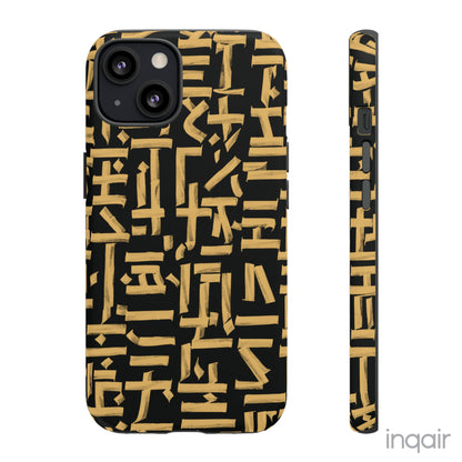 Gilded Script - iPhone Case