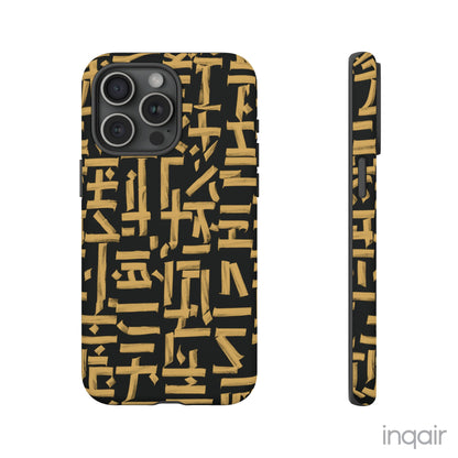 Gilded Script - iPhone Case